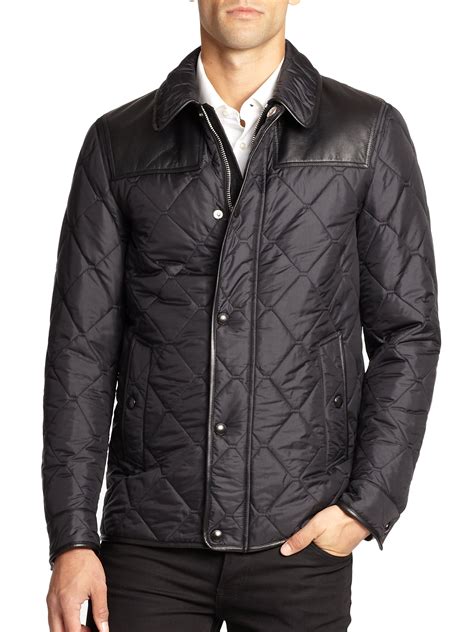 men's burberry jackets|Burberry men's quilted jacket sale.